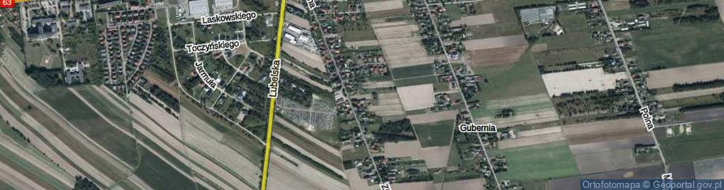 Zdjęcie satelitarne Kasztanowa ul.